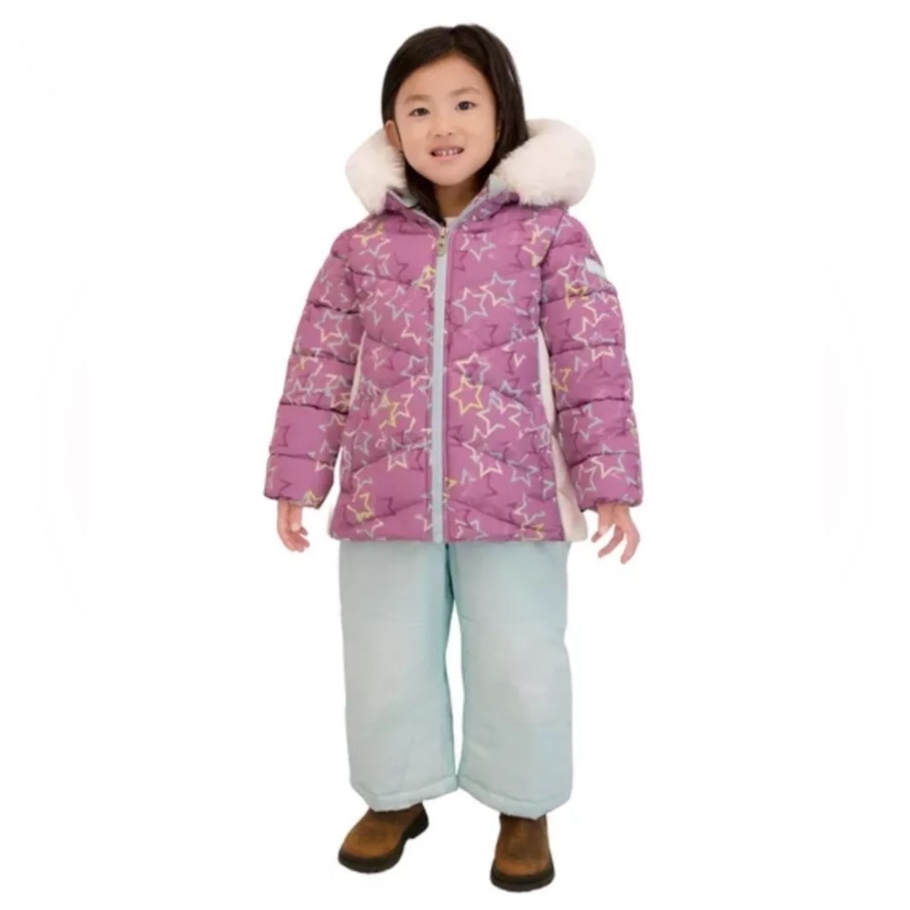 Spyder Toddler Girl’s 2 Piece Ski Jacket & Pants Bib Snowsuit Size 2T NWT